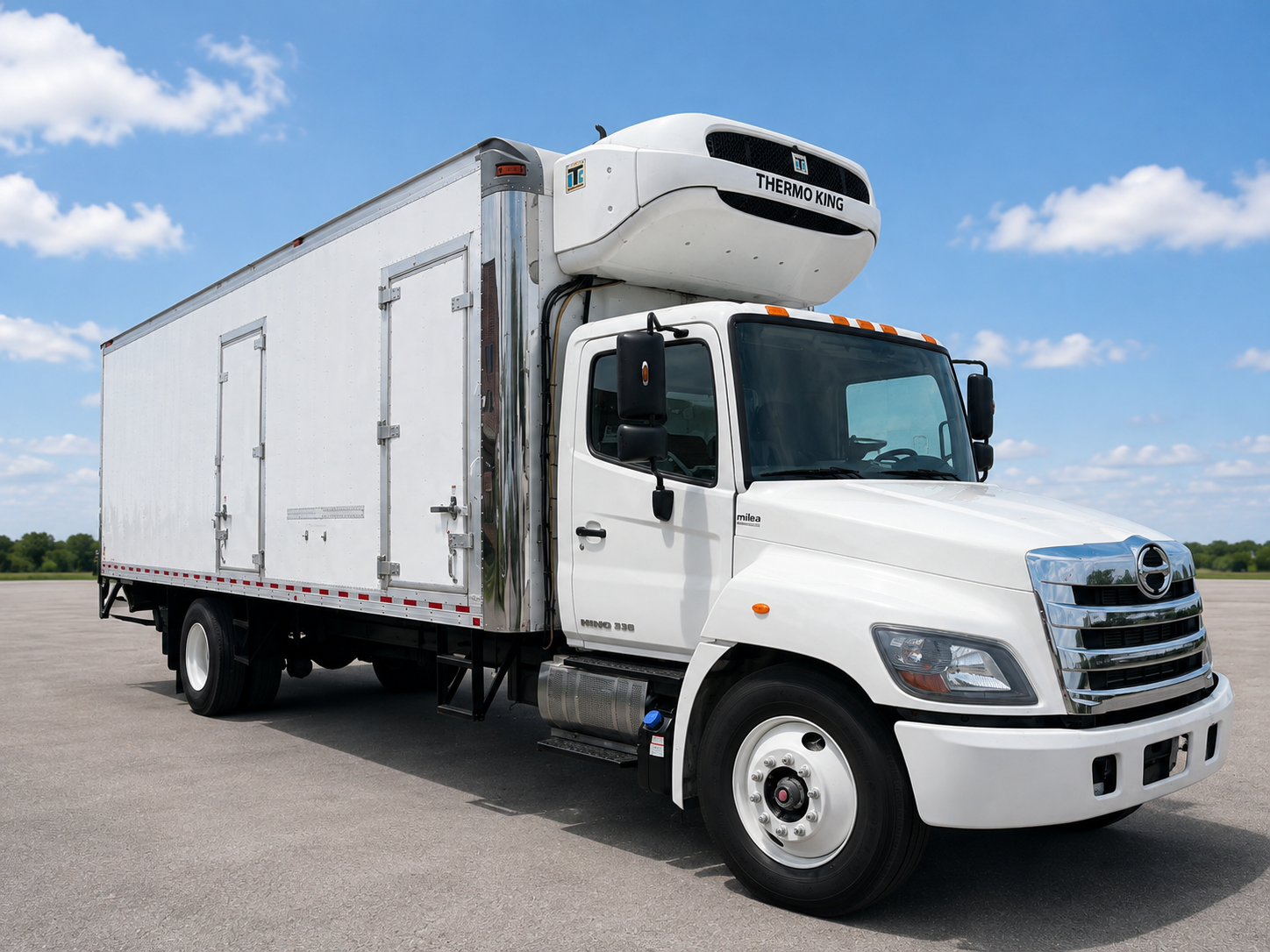 2017 Hino 338 Derated – Refrigerated Truck | Thermo King 1080 | Dual Curbside Doors | Liftgate-thumbmail-3